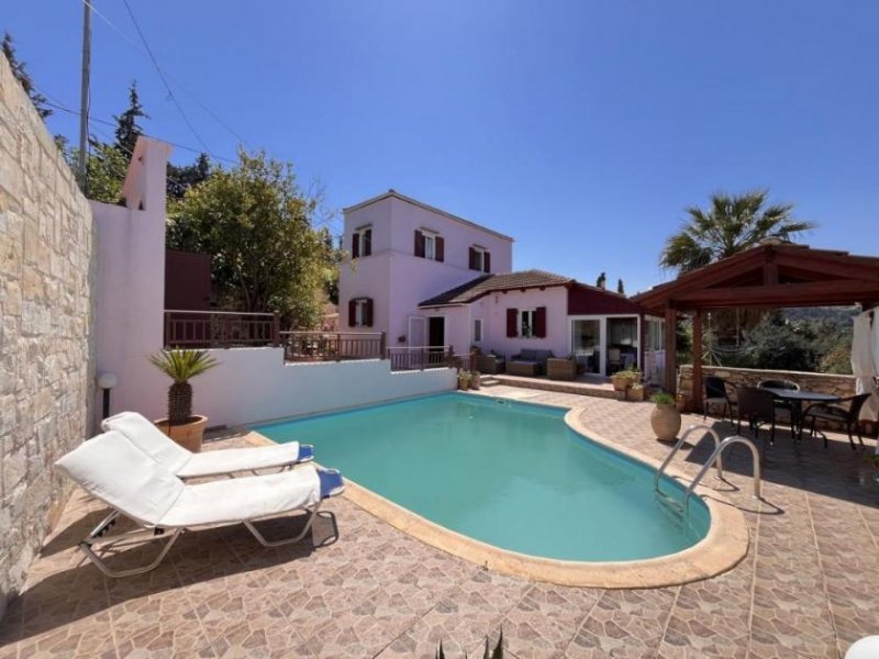 Gavalochori Kreta: Steinvilla mit Gästeapartment in Gavalochori zu verkaufen Haus kaufen